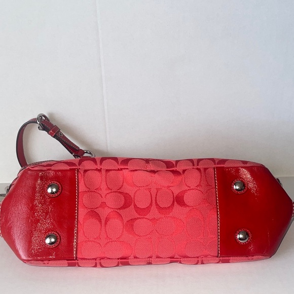 Coach Red Signature Shoulder Bag - Picture 11 of 11